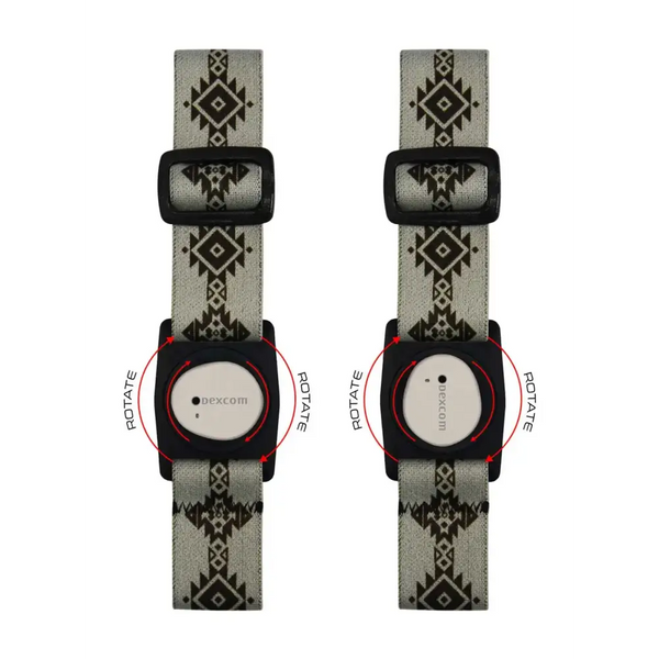 Dexcom G7 Armband with Viking design and rotating clip.