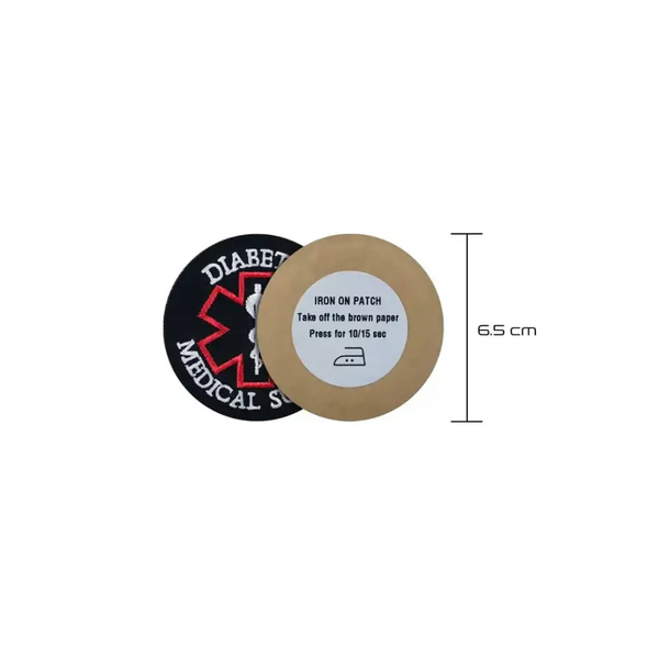 Diabetes Medical Supply - Embroidered Iron-On Patches