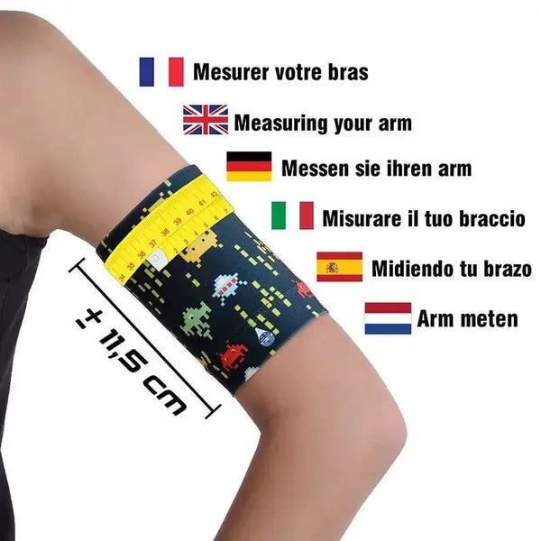 Trendy Blood Glucose Sensor Armband for Children with Fun Prints