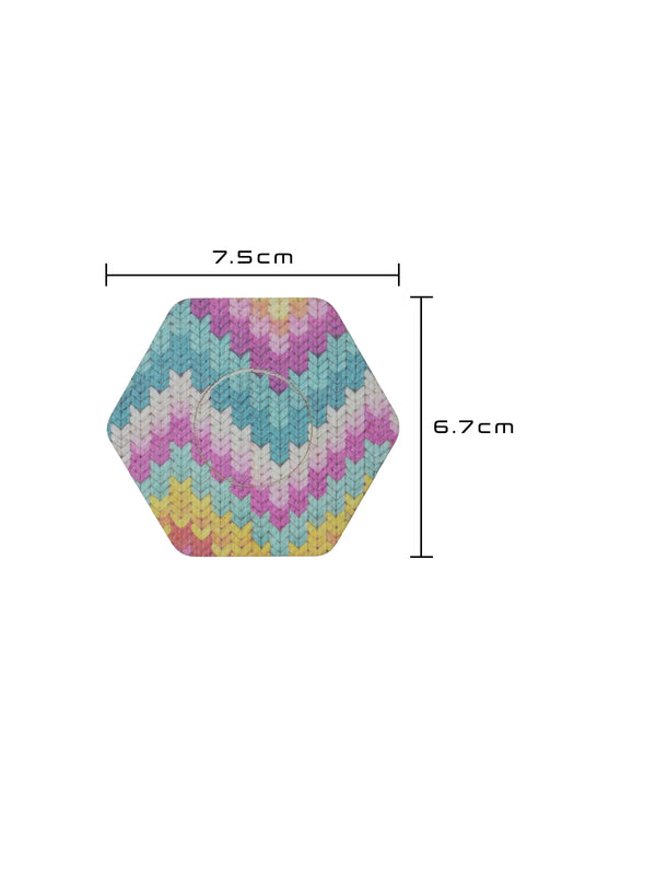 FreeStyle Libre 2 hexagonal shape patch dimensions, showing the cut-out shape and sensor opening for a precise fit