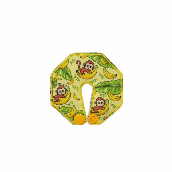 pediatric g tube pad monkey banana print absorbent pad for children with playful and protective design