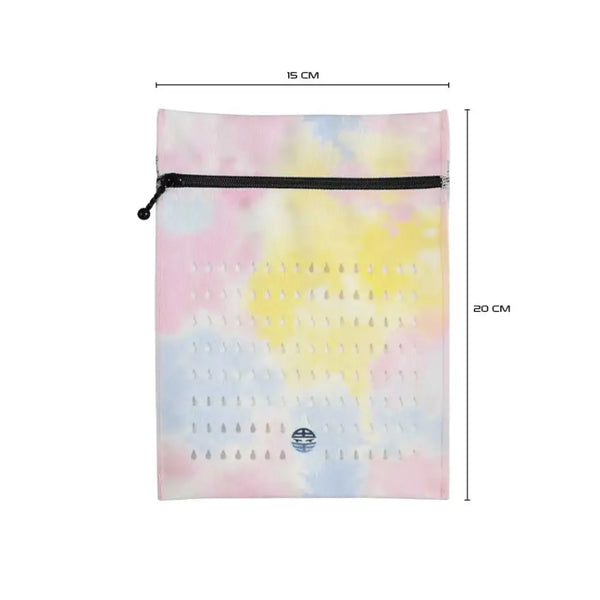 Insulin cooling wallet Dia-Cool Summer Vibes in tie-dye design for 4 pens or 8 vials, size 15x20 cm.