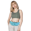 Insulin pump belt with two pockets for comfort and style.
