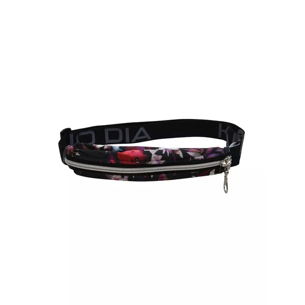 Insulin pump belt pouch in dark colors with adjustable strap and zipper.