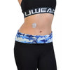 Insulin pump waist belt in trendy prints, secure and discreet for active lifestyle.