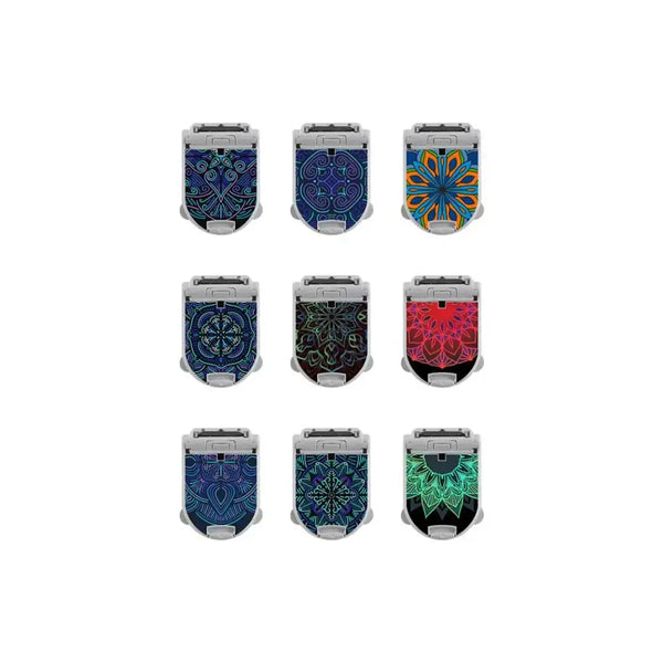 Glucomen Day CGM Stickers in Reusable Tin Can - Mandala