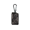 Universal Dia-Mini Pouch for insulin pump with carabiner attachment and floral design.