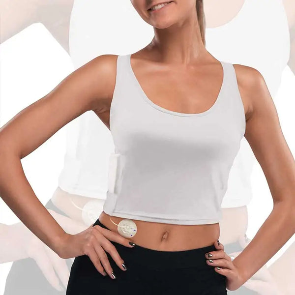 Crop top til insulinpumpe - Dia-Crop Top