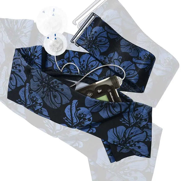 Justerbart bælte til insulinpumpe med flad krog, Dia Belly-Belt 2