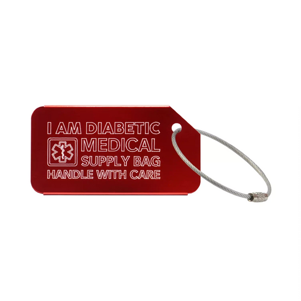 Medicinsk bagagemærke - Dia-Luggage Tag