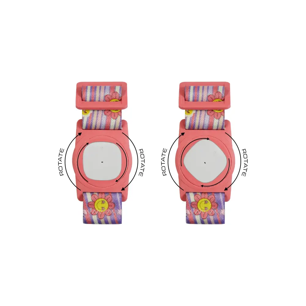 Medtronic Simplera Armband for Kids with Rotating Clip, vibrant prints, adjustable fit.