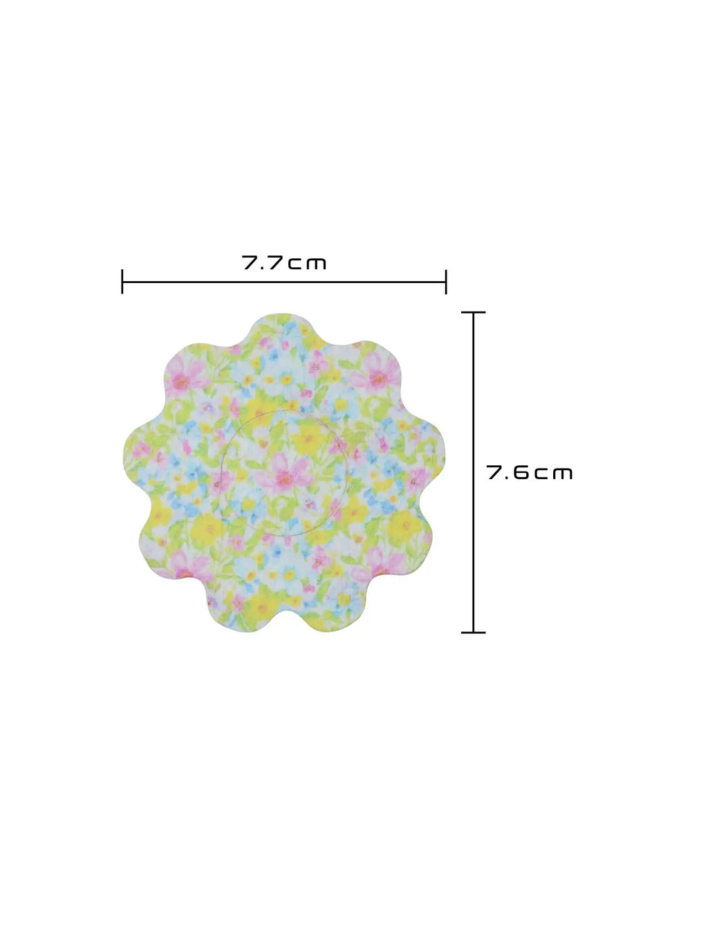 Børneplaster til FreeStyle Libre 2, form: blomst, størrelse 7,7 x 7,6 cm