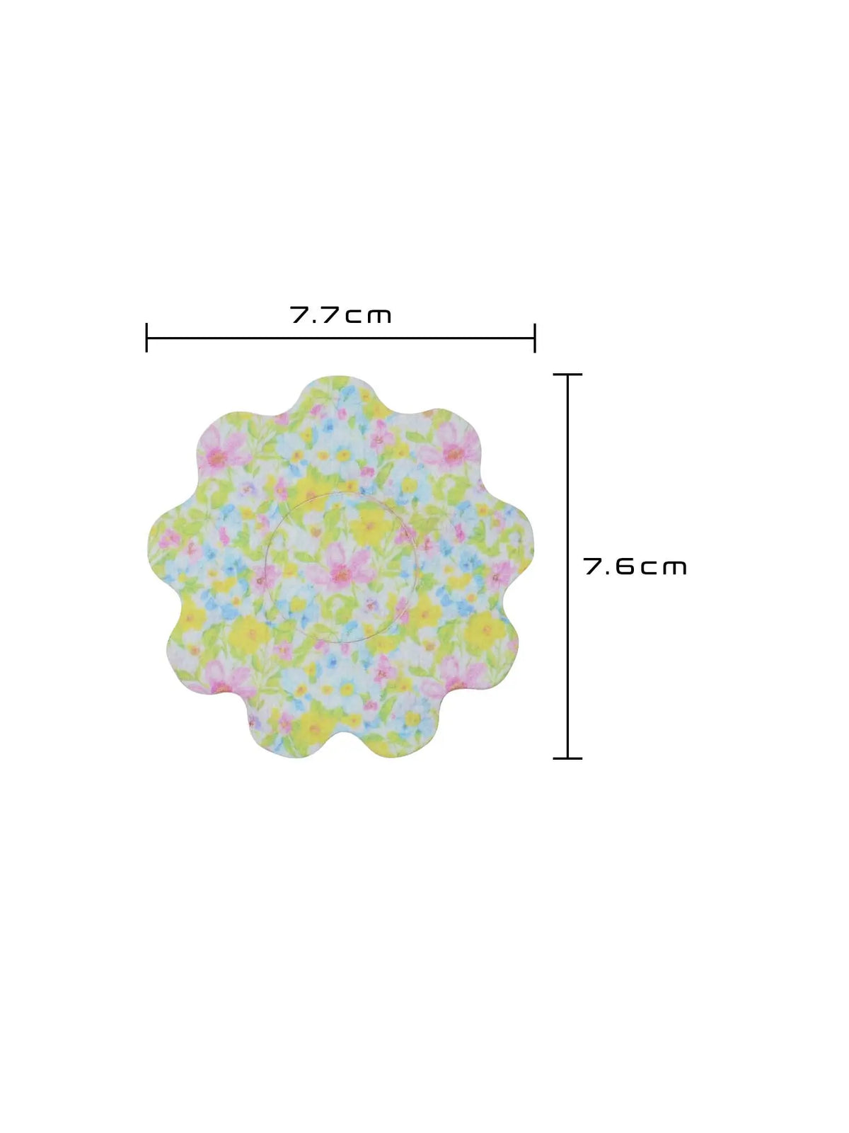 Børneplaster til FreeStyle Libre 2, form: blomst, størrelse 7,7 x 7,6 cm