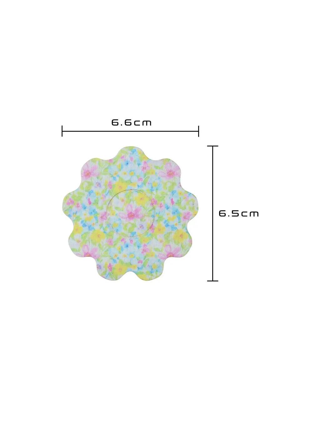 Børneplaster til FreeStyle Libre 3, form: blomst, størrelse 6,6 x 6,5 cm