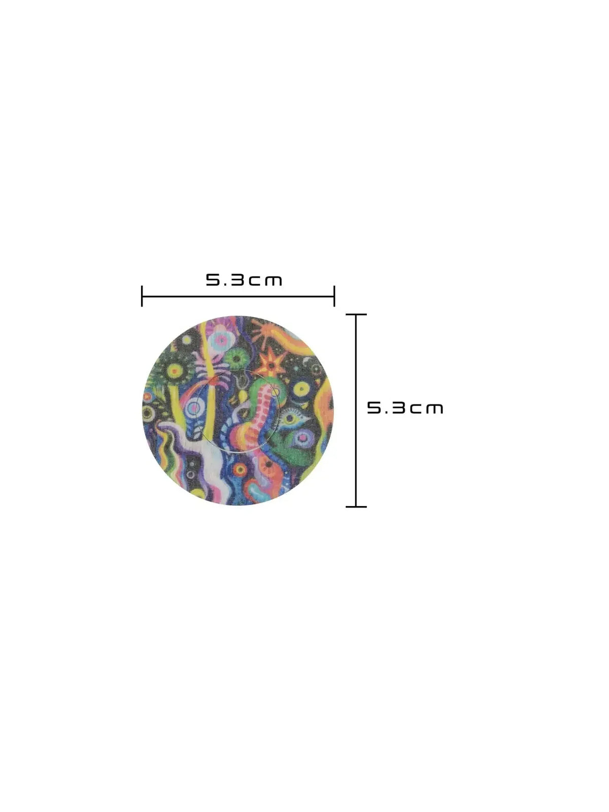 Plaster til FreeStyle Libre 3, design Lucid Echo, størrelse 5,3 x 5,3 cm