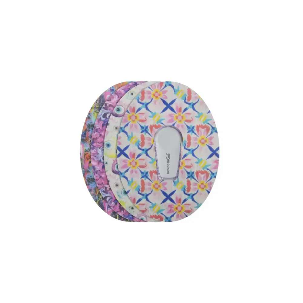 Plastre til Dexcom G6, Spring-serien, 4 design stablet
