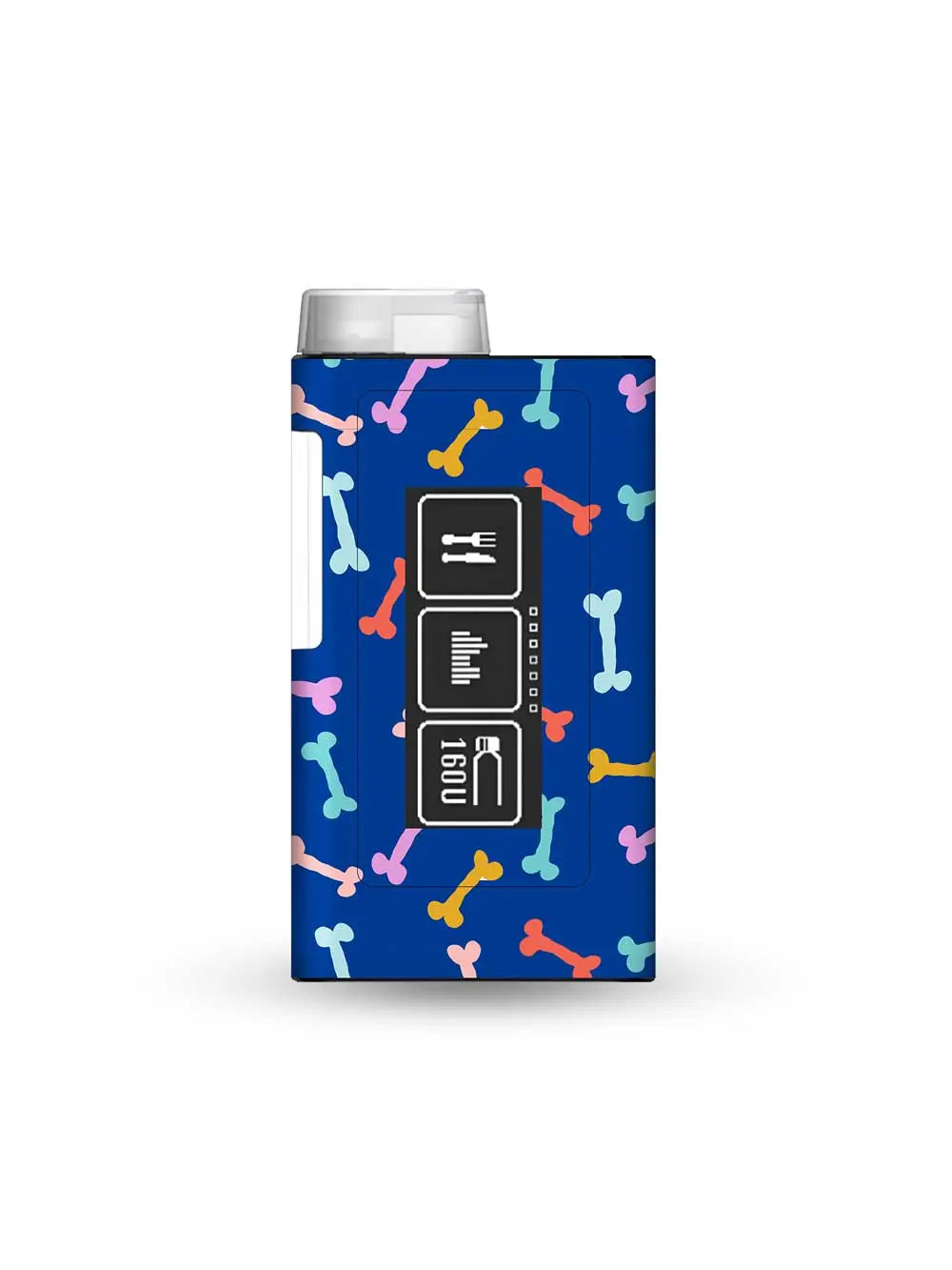 mylife ypsopump insulin pump sticker with candy bones design for playful and colorful diabetes device customization