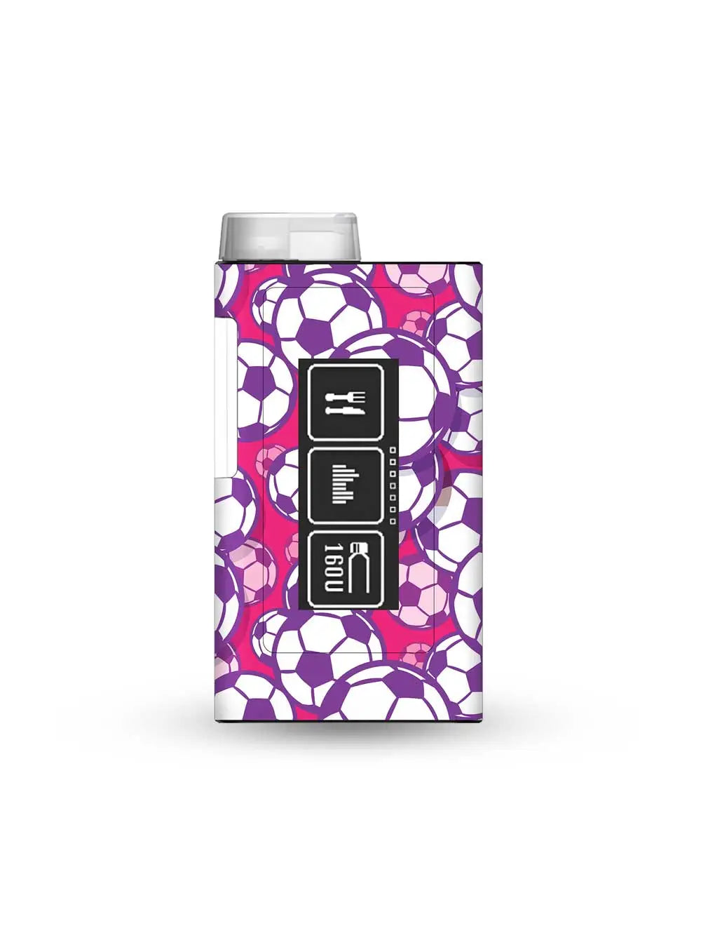 mylife ypsopump insulin pump sticker with goal rush soccer design for energetic and sporty diabetes device personalization