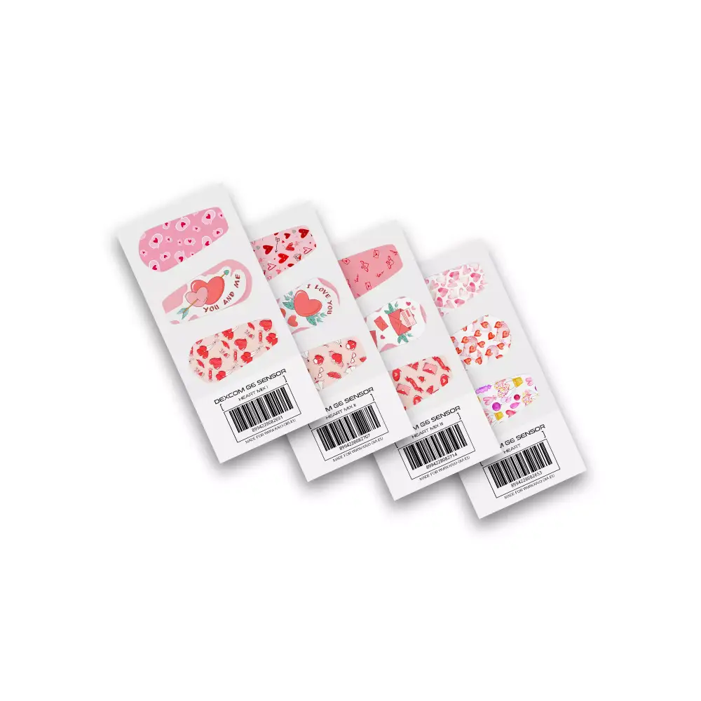 Dexcom G6 Stickers - Valentine Edition 2024