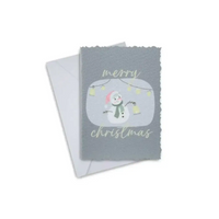 TINY SNOW MAN - MERRY CHRISTMAS