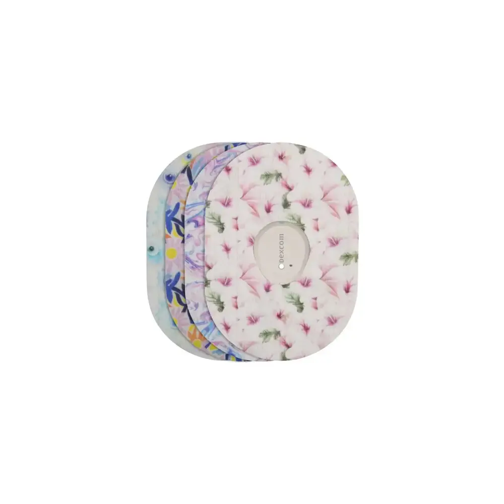 Plastre til Dexcom G7, Spring-serien, 4 design stablet