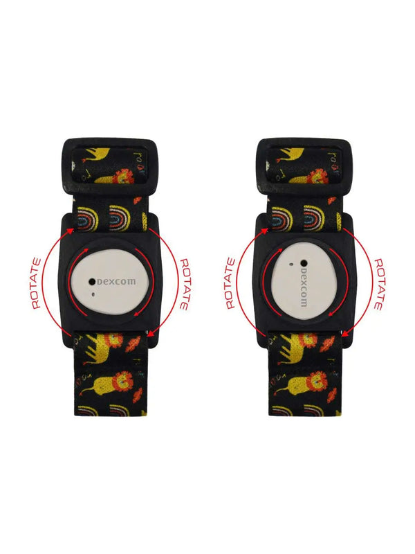 Dexcom G7 Armbånd til børn med roterende klips - Dia-Style Kiddy