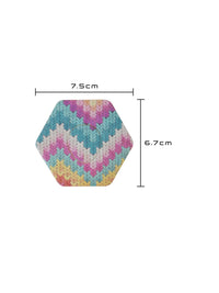 Plaster til Dexcom G7, form: sekskantet, størrelse 7,5 x 6,7 cm