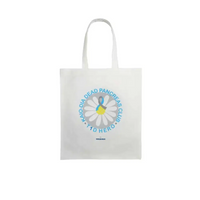 Diabetes Awareness Tote Bag with "Dead Pancreas Club" design and T1D Hero logo.