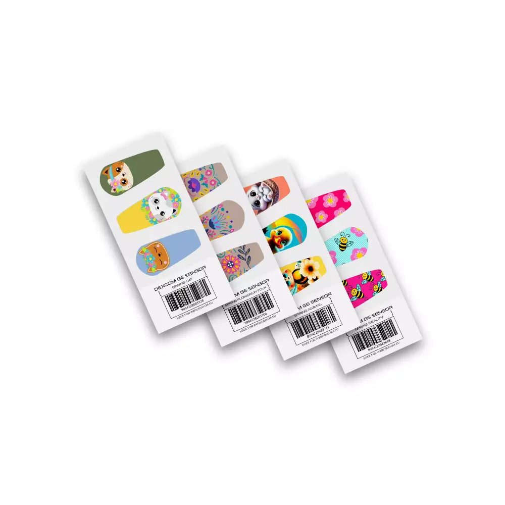 Dexcom G6 Spring Stickers - Fresh & Protective Kaio - Dia