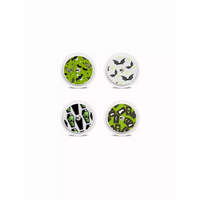 Freestyle Libre Halloween sensor stickers set with spooky designs.
