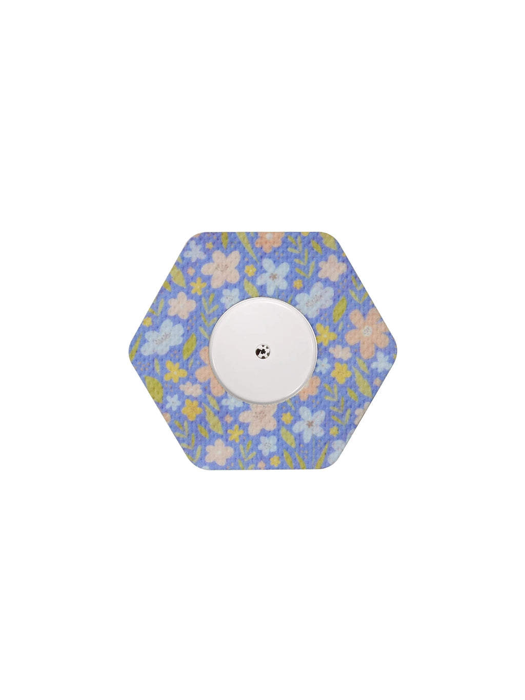 Plaster til FreeStyle Libre 2, form: sekskantet, design Meadow Flowers & Leaves