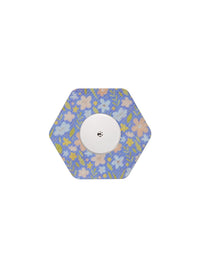 Plaster til FreeStyle Libre 2, form: sekskantet, design Meadow Flowers & Leaves