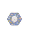 FreeStyle Libre 2 hexagonal shape patch in Meadow floral design, breathable adhesive overpatch to help support sensor wear