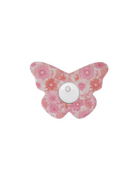 Plaster til FreeStyle Libre 3, form: sommerfugl, design Flower Serenade