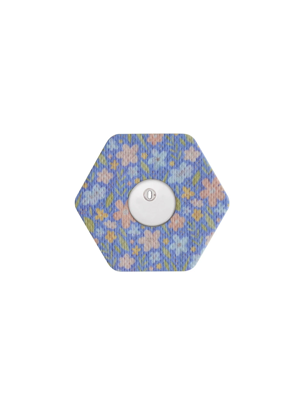 Plaster til FreeStyle Libre 3, form: sekskantet, design Meadow Flowers & Leaves