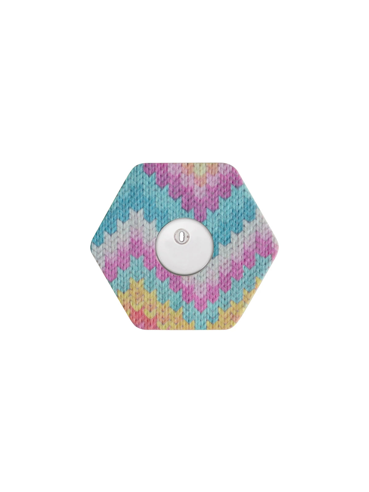 Plaster til FreeStyle Libre 3, form: sekskantet, design Mosaic Drift