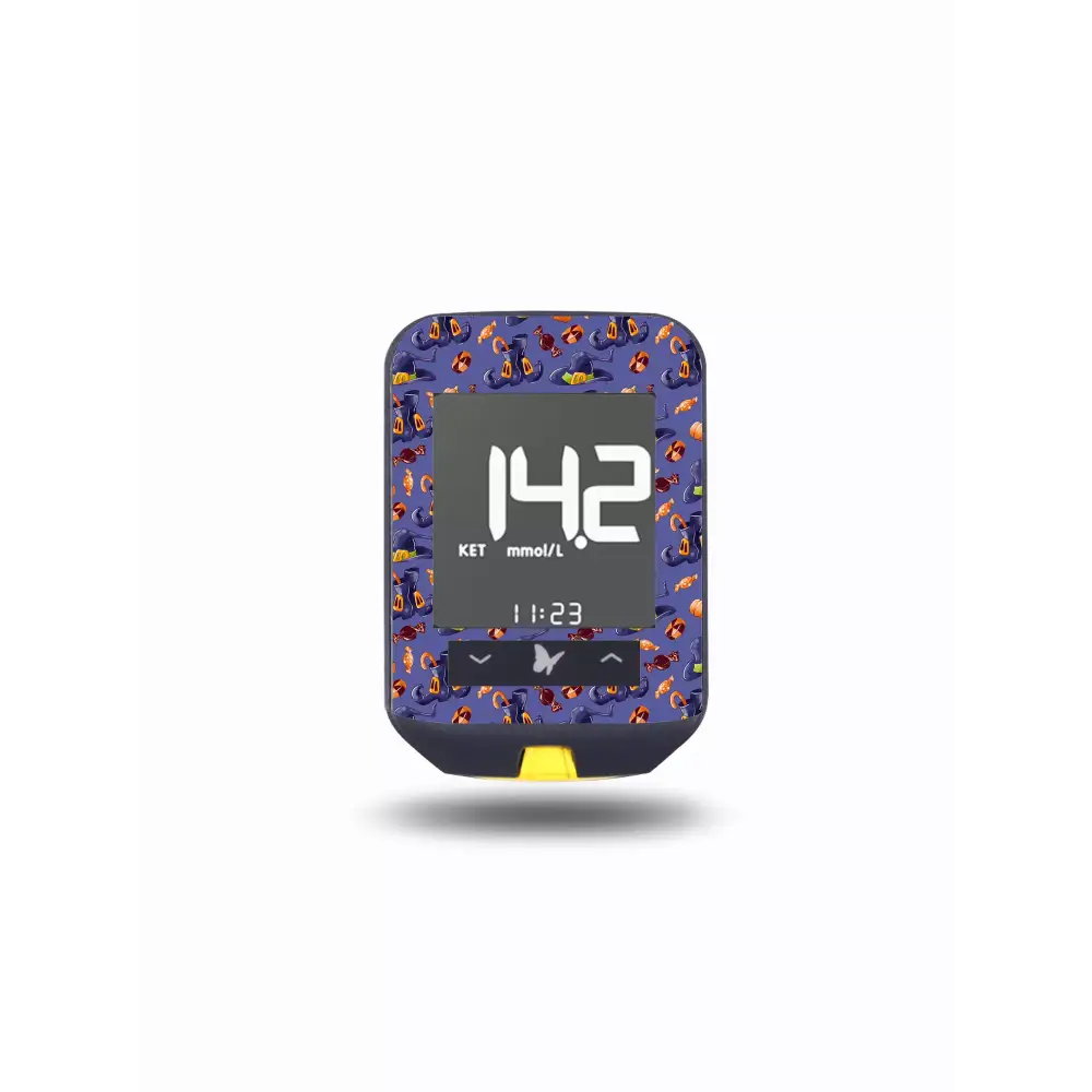 Freestyle Optium Neo Glucose Meter Stickers - Halloween