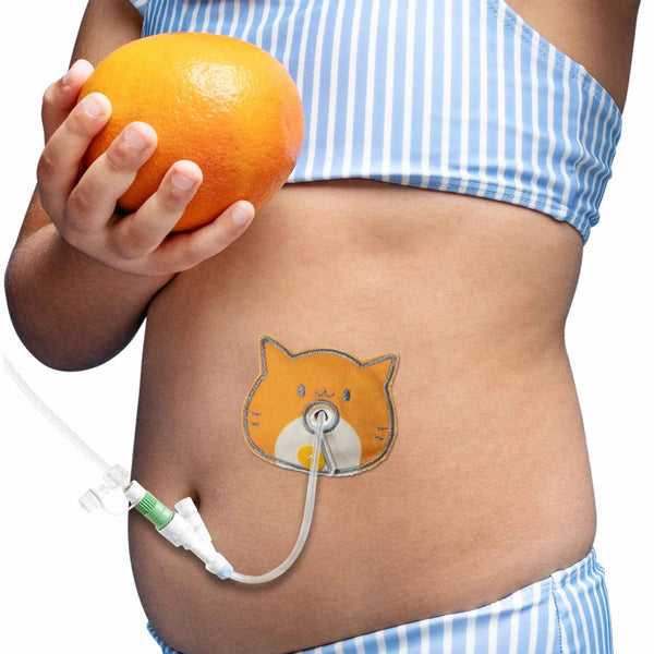 Beskytter til G-sonde til børn – Formet som kat, bamse eller blomst | Kaio-Tube Pads