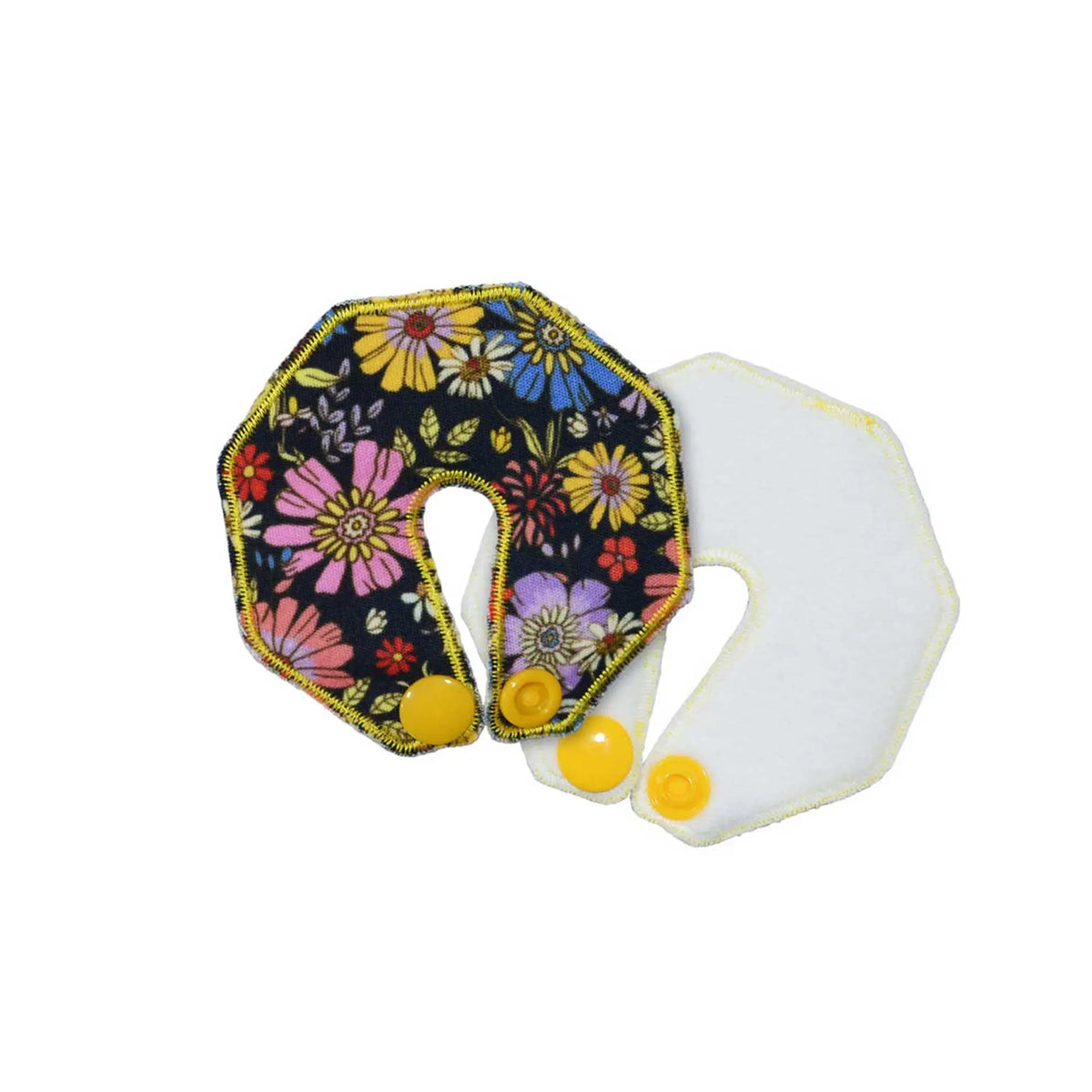 g tube cover pad secret garden front and back view showing layered absorbent design for stoma care
