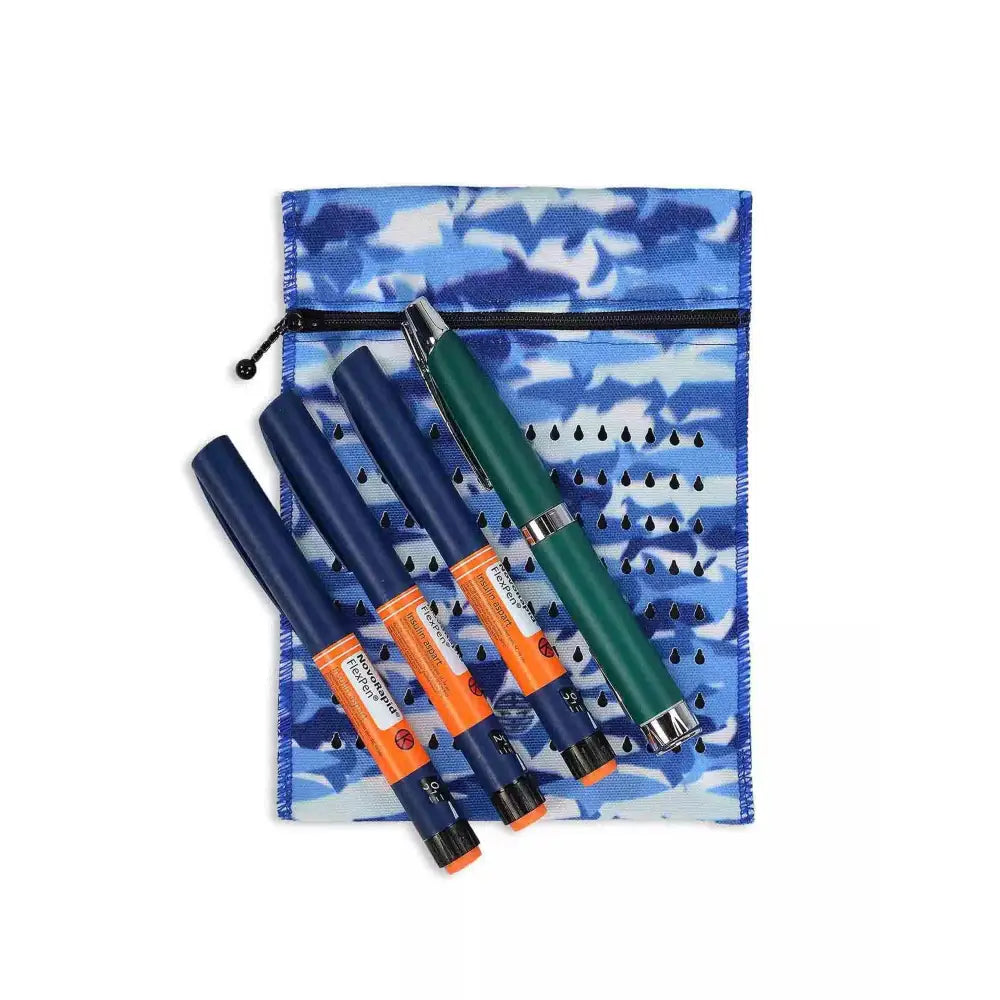 insulin cooling wallet for four pens or eight vials Dia Cool Kids insulated case for safe insulin temperature control