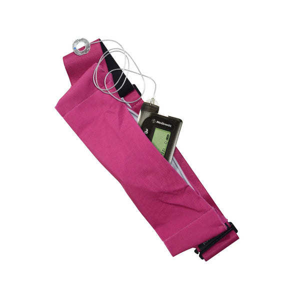insulin pump belt Dia Belly Belt 2 fuchsia color adjustable belt for stylish and secure pump carrying