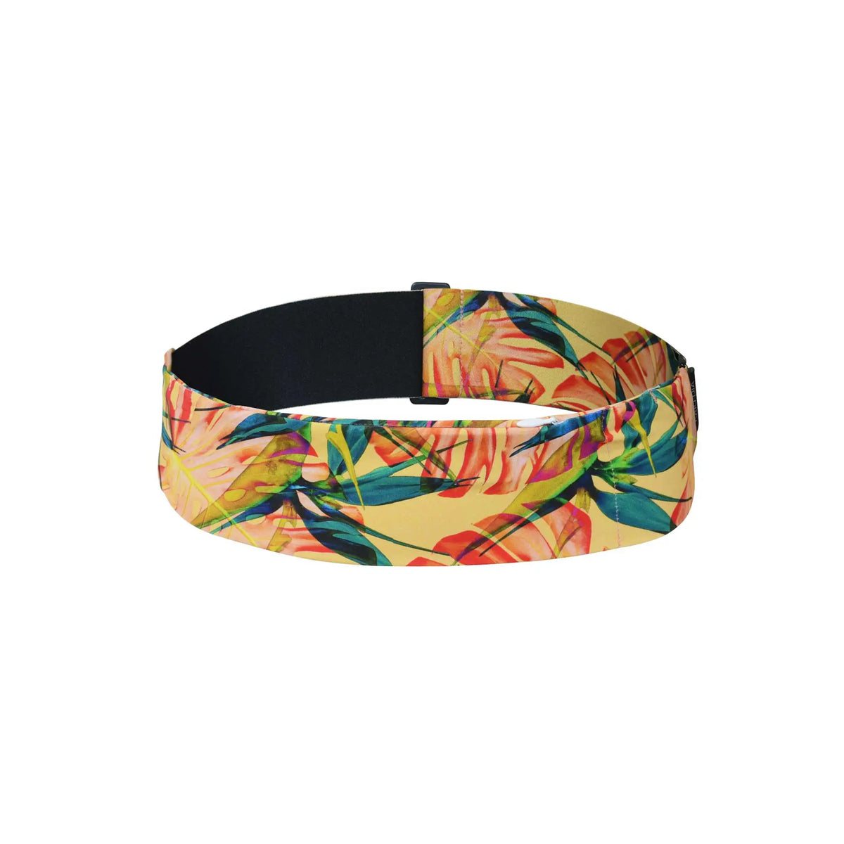 Insulin pump belt floral print front view adjustable Dia Belly Belt with secure G hook closure