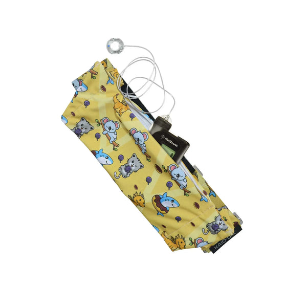 Insulinpumpebælte med G-krog, sjovt print | Dia Belly-Belt 2