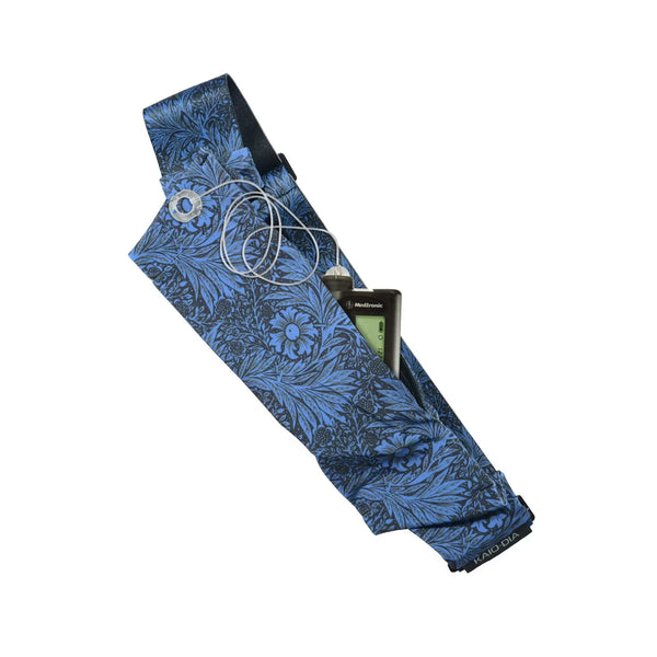 Justerbart insulinpumpebælte med G-krog – Midnight-kollektionen