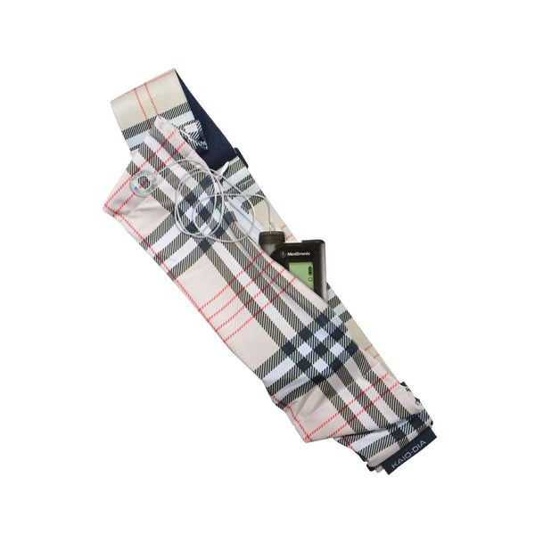 Justerbart insulinpumpebælte med G-krog – Mønstre | Dia Belly-Belt 2