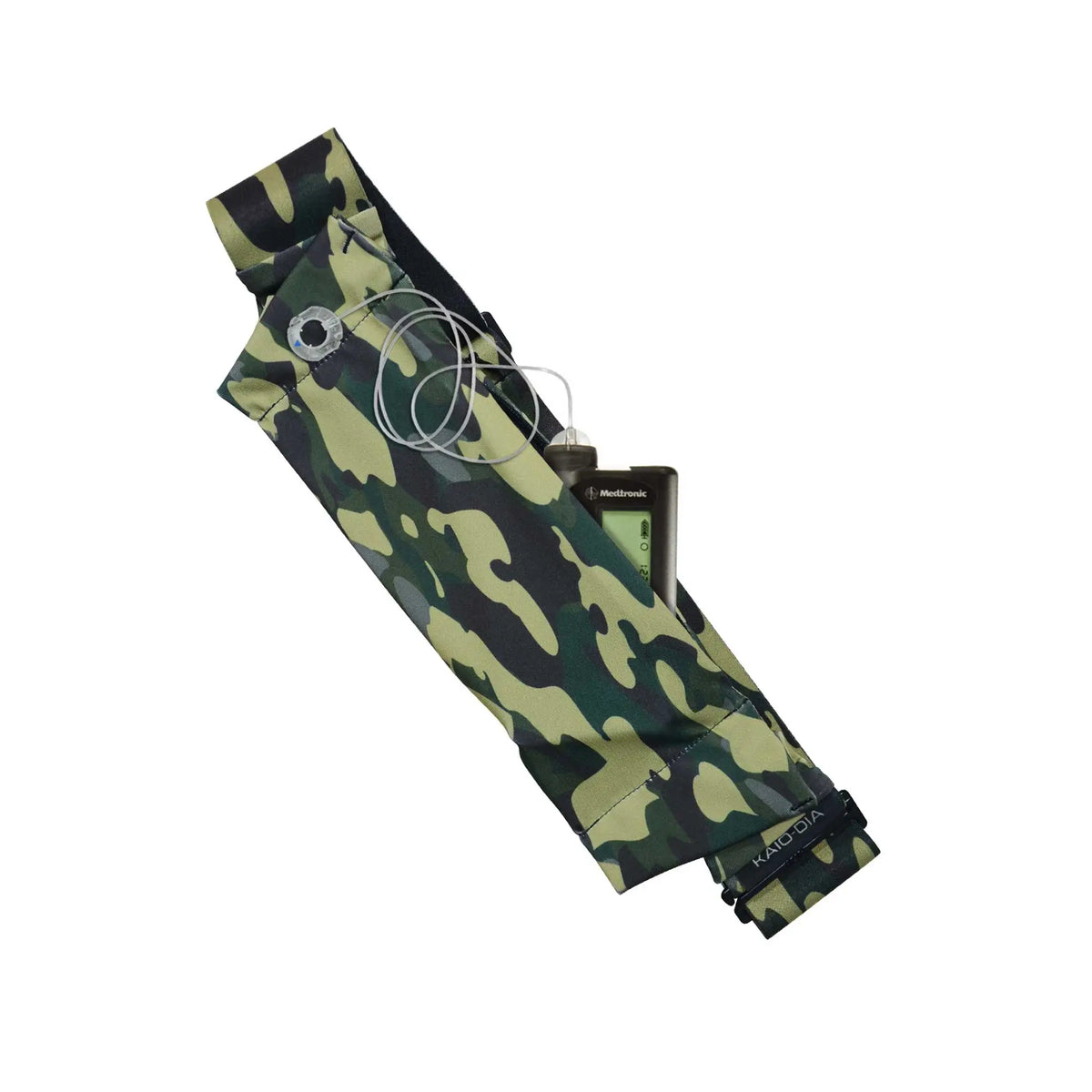 Printed insulin pump belt camo pocket design adjustable belt for durable insulin pump storage