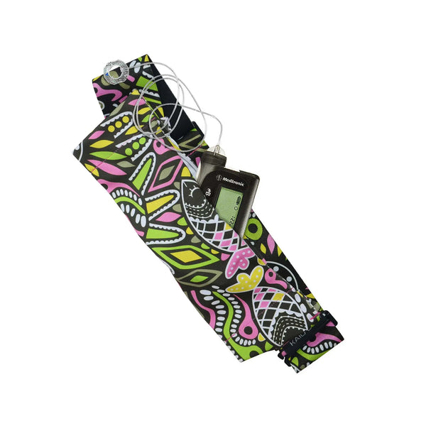 insulin pump belt slither rio print Dia Belly Belt 2 adjustable belt with G hook for secure insulin pump positioning