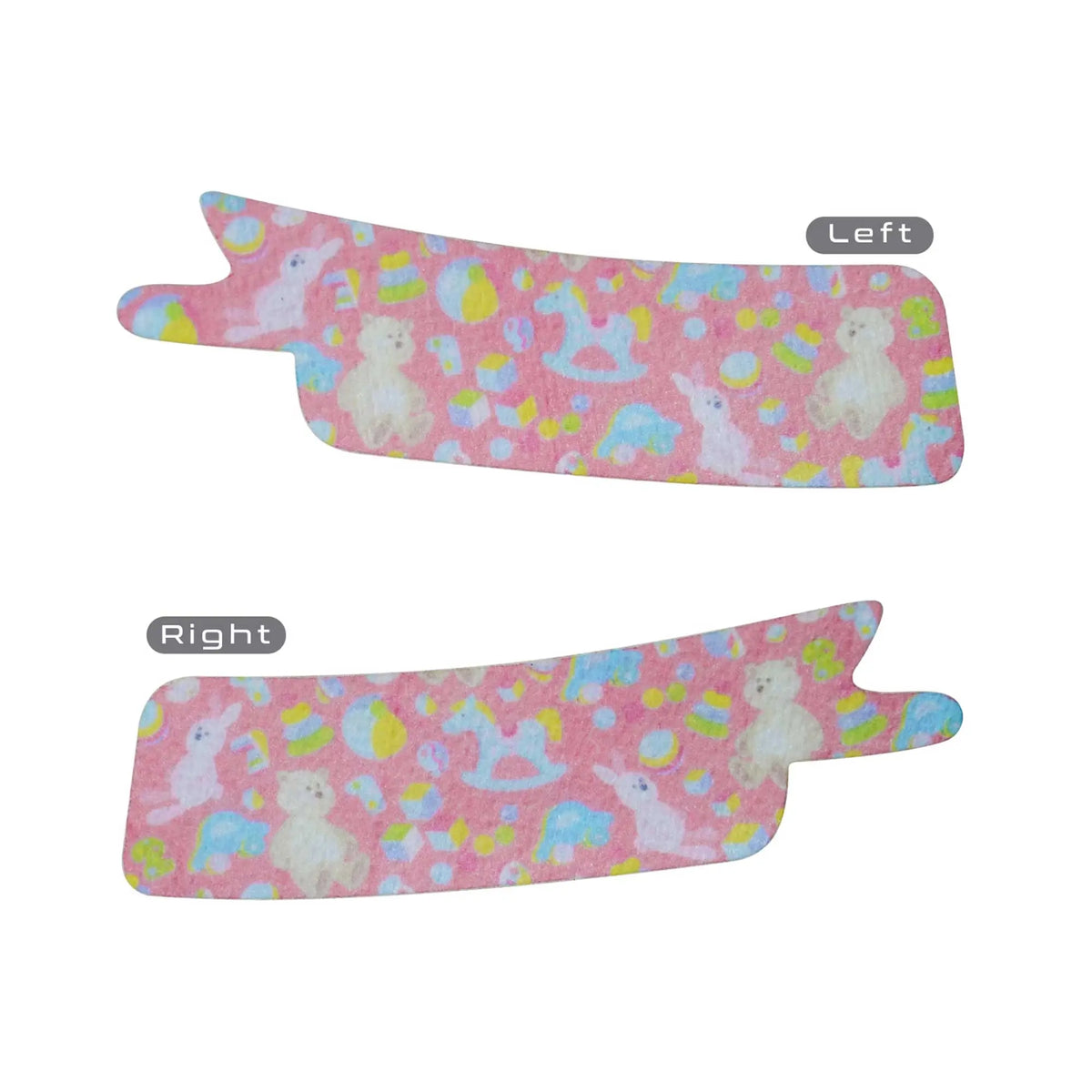 nasogastric tube tape pink left and right sides showing adhesive positioning for accurate and secure tube fixation