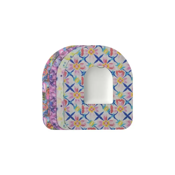 Plastre til Omnipod-pod, Spring-serien, 4 design stablet