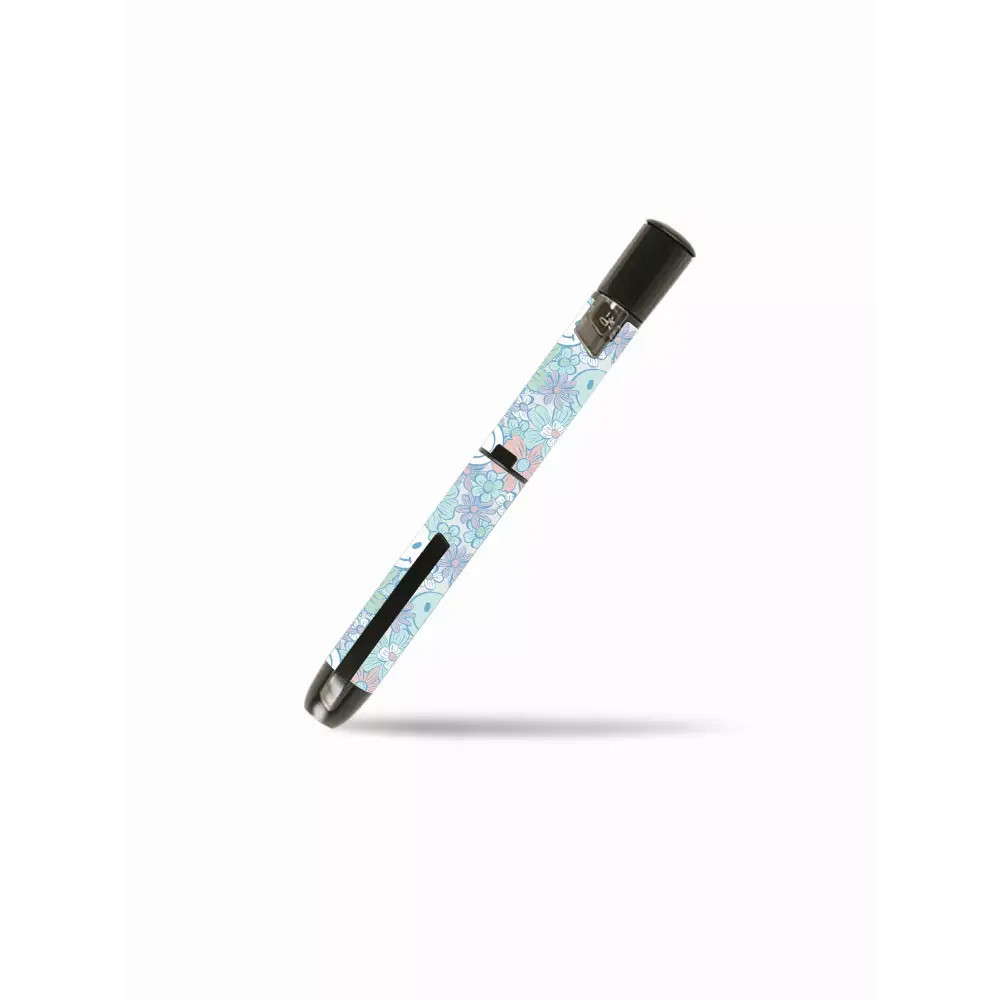 Y2K-themed sticker on InPen insulin pen for retro style.